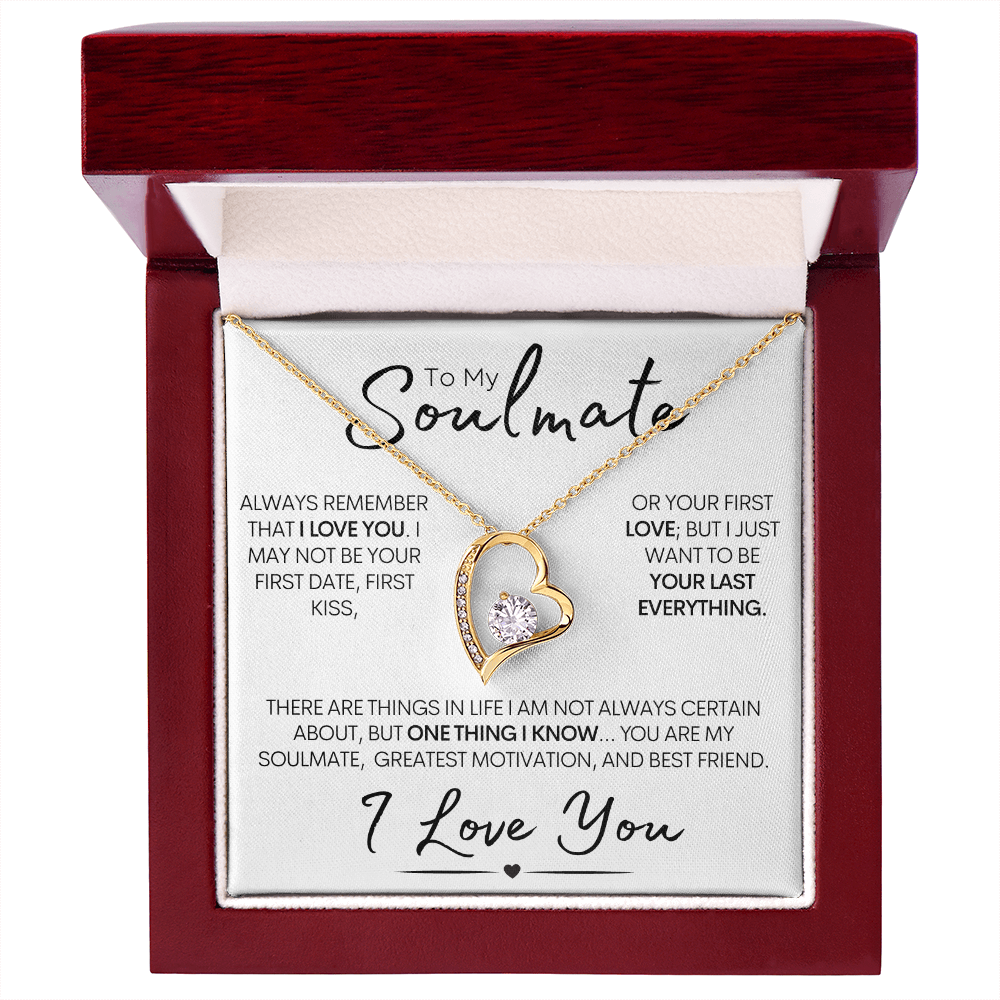To My Soulmate – One Thing I Know | Stainless Steel and Gold Necklace