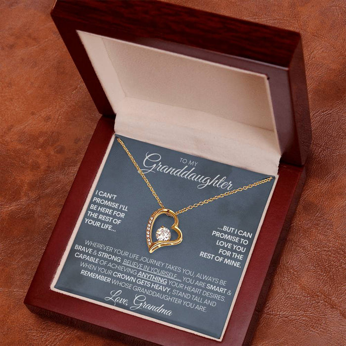 Custom Signature Granddaughter - "Capable of Anything" Beautiful 14k Gold Necklace