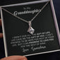 To My Grand Daughter - The Gift Of You (Love, Grandma) | Beautiful 14K White Gold Family Forever Pendant Standard Box