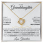 Personalized Granddaughter Necklace - "Love You For the Rest of Mine" - 14k Gold and Stainless Steel
