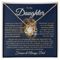 To My Daughter - This Old Lion Will Always Be With You 14k or 18K Gold 18K Yellow Gold Finish Standard Box
