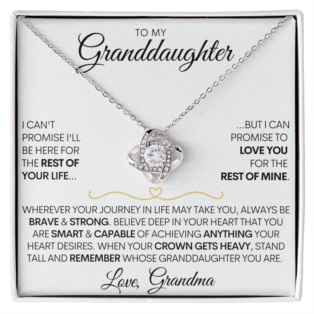 Personalized Granddaughter Necklace - 