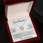 Personalized Granddaughter Necklace - "Love You For the Rest of Mine" - 14k Gold and Stainless Steel