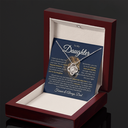To My Daughter - This Old Lion Will Always Be With You 14k or 18K Gold