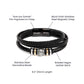 Gift for Soulmate - Men's Bracelet Jewelry Set, Personalized Gift for Him