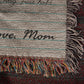 Daughter Blanket, Gift for Daughter from Mom, Woven Heirloom Hand Crafted in USA, Birthday or Christmas Gift, Daughter Gift Idea