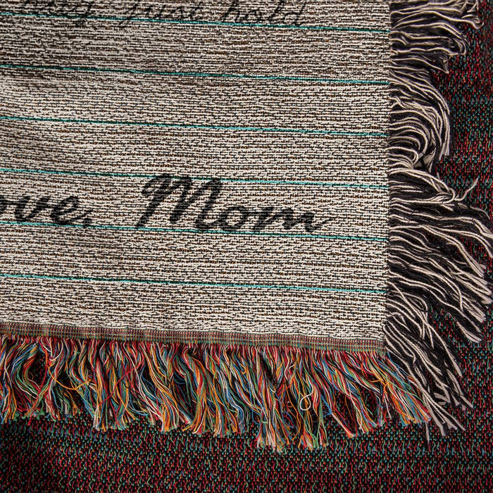 Daughter Blanket, Gift for Daughter from Mom, Woven Heirloom Hand Crafted in USA, Birthday or Christmas Gift, Daughter Gift Idea