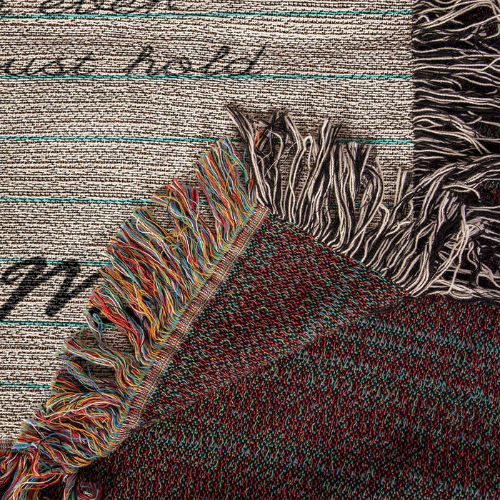 Daughter Blanket, Gift for Daughter from Mom, Woven Heirloom Hand Crafted in USA, Birthday or Christmas Gift, Daughter Gift Idea