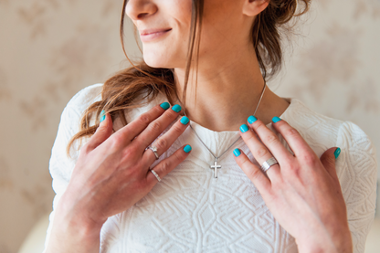 To My Grand Daughter - Amazing Child In My Eyes | Artisan Crafted 14K White Gold