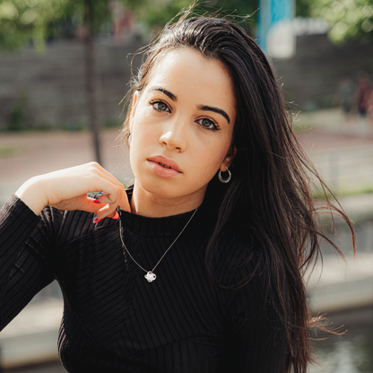 Grand Mother & Grand Daughter - Hearts As One | Artisan Crafted 14k Brilliant Gold Family Knot Necklace