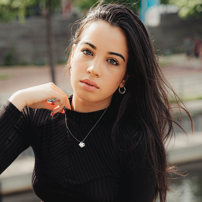 To My Grand Daughter - You Are My Sunshine | Handcrafted Artisan 14k Brilliant Gold Family Knot Necklace