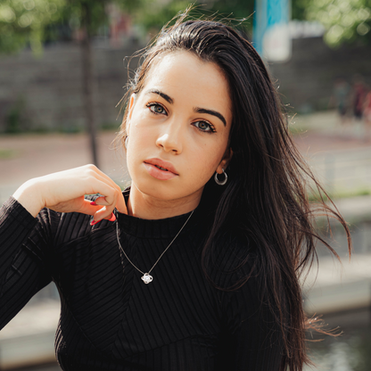 To My Grand Daughter - If I'm Ever Not Here (Love Grandma) | 14k White Gold Artisan Crafted Necklace & Gift Card