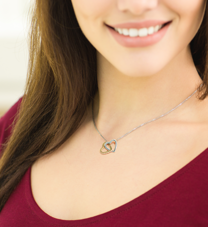 To My Niece - If I'm Ever Not Here (Love, Your Aunt) | Beautiful 14k Gold Forever Family Locked Hearts