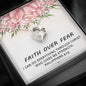 Faith Over Fear -  I Can Do Everything Through Christ (Philippians 4:13)| Stunning 14k Gold Forever Love Heart Necklace