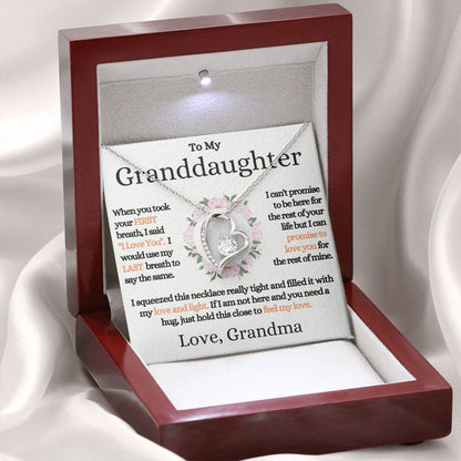 [Almost Sold Out] Granddaughter 14k Gold Heart Necklace - Love, Grandma