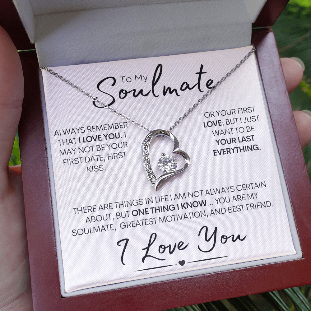 To My Soulmate – One Thing I Know | Stainless Steel and Gold Necklace