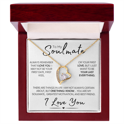 To My Soulmate – One Thing I Know | Stainless Steel and Gold Necklace