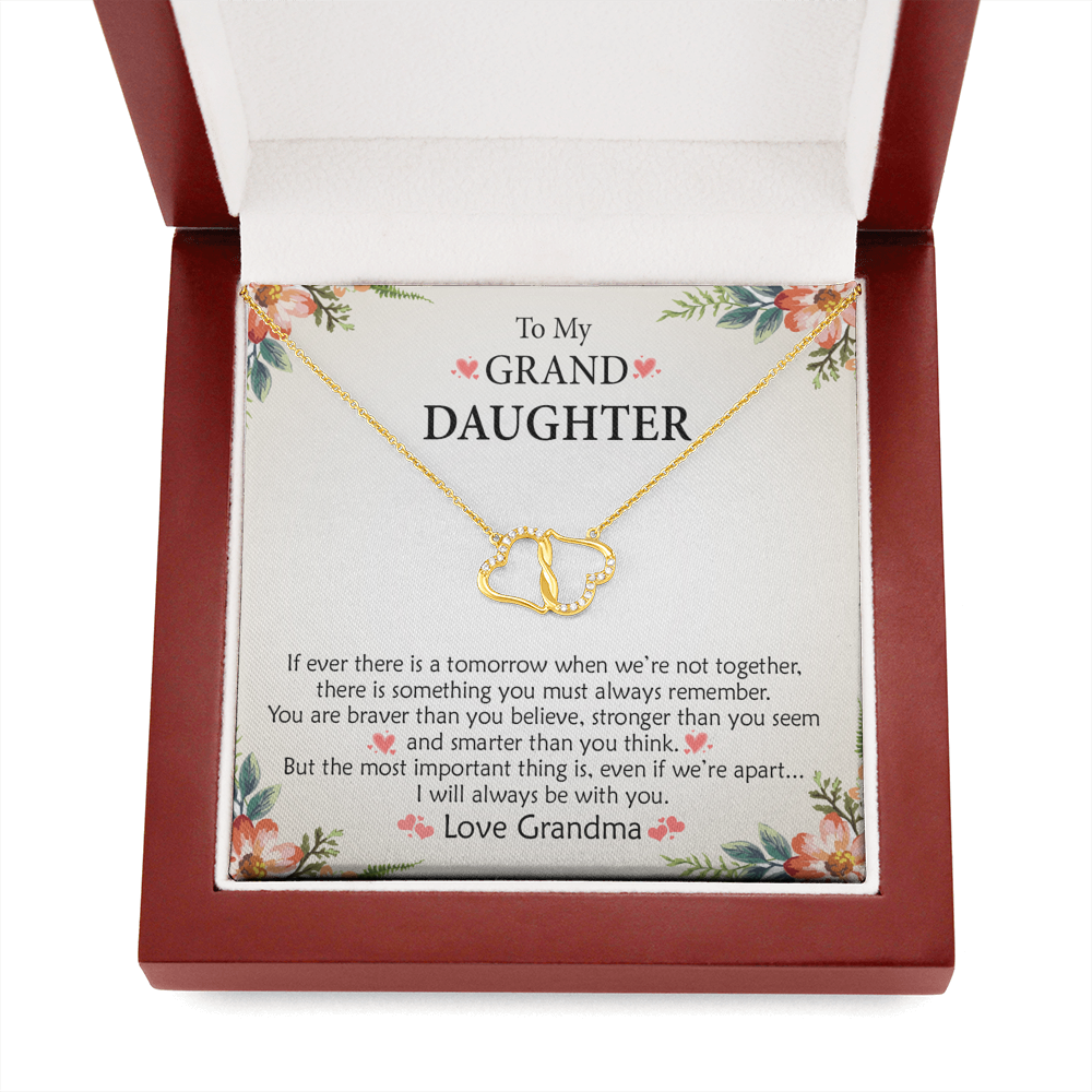 You Are Strong and Smart, So Believe | Authentic Diamonds and Solid 10K Gold Necklace | Free Mahogany Box