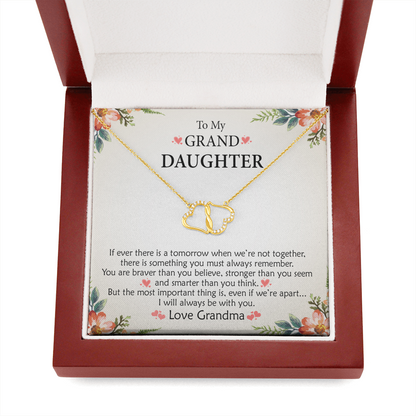 You Are Strong and Smart, So Believe | Authentic Diamonds and Solid 10K Gold Necklace | Free Mahogany Box