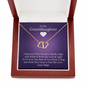 To My Granddaughter - From Nana | Authentic Diamonds and Solid 10K Gold Necklace | Free Mahogany Box