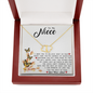 To My Niece - BELIEVE | Authentic Diamonds and Solid 10K Gold Necklace | Free Mahogany Box