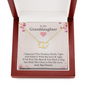 Grand Daughter - If You Need a Hug | Authentic Diamonds and Solid 10K Gold Necklace | Free Mahogany Box