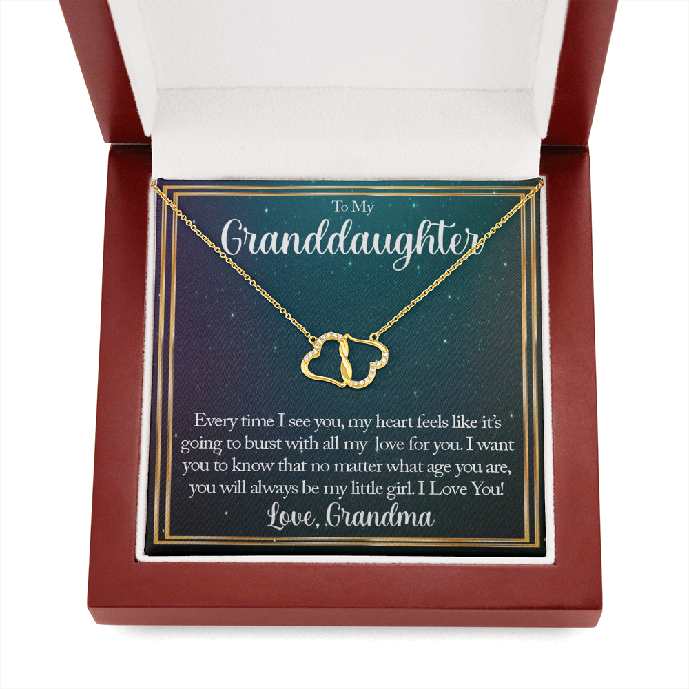 My Heart Is Full | Authentic Diamonds and Solid 10K Gold Necklace | Free Mahogany Box