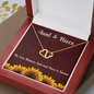 Aunt and Niece Love Forever | Authentic Diamonds and Solid 10K Gold Necklace | Free Mahogany Box