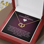 Feel My Love - From Grandpa | Authentic Diamonds and Solid 10K Gold Necklace | Free Mahogany Box