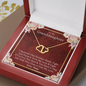 To My Grand Daughter From Nana - Feel My Love  | Authentic Diamonds and Solid 10K Gold Necklace | Free Mahogany Box