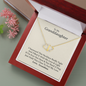 To My Granddaughter | Forever By Your Side  | Authentic Diamonds and Solid 10K Gold Necklace | Free Mahogany Box