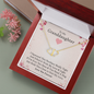 Grand Daughter - If You Need a Hug | Authentic Diamonds and Solid 10K Gold Necklace | Free Mahogany Box