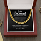 To My Husband | Always My Husband | 14k Gold and Steel Cuban Necklace