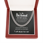 To My Husband | Never Forget I Love You | 14k Gold Men's Cuban Chain Necklace