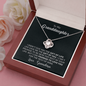 To My Granddaughter - The Gift of You | 14k White Gold Necklace with Message Card From Grandma | Personalized with Jewelry Box | Best Gifts for Granddaughters