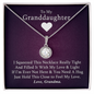To My Granddaughter - I Squeezed This Necklace | 14k White Gold Eternal Hope Necklace