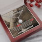 To My Granddaughter (From Grandpa) - Promise to Love You | 14k White Gold Necklace, Message Card & Box