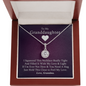 To My Granddaughter - I Squeezed This Necklace | 14k White Gold Eternal Hope Necklace
