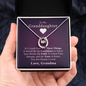 To My Granddaughter, Three Things | 14k White Gold Lucky Necklace From Grandmother