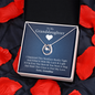 Gift for Granddaughter from Grandmother, 14k Gold Lucky Horseshoe Necklace, Blue Poem Card With Box