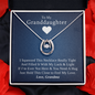Gift for Granddaughter from Grandmother, 14k Gold Lucky Horseshoe Necklace, Blue Poem Card With Box