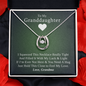 Gift for Granddaughter from Grandmother, 14k Gold Lucky Horseshoe Necklace, Green Poem Card With Box