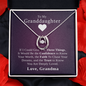 To My Granddaughter, Three Things | 14k White Gold Lucky Necklace From Grandmother