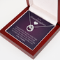 Gift for Granddaughter from Grandmother, 14k Gold Lucky Horseshoe Necklace, Purple Poem Card With Box