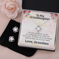 To My Granddaughter — Memories | 14k White Gold Necklace and Earring Set