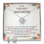 To My Granddaughter —  Stronger Than You Believe | 14k White Gold Necklace and Earring Set