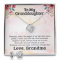 To My Granddaughter — Most Beautiful Chapter | 14k White Gold Necklace and Earring Set