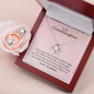 To My Granddaughter, From Grandma — Keep Me In Your Heart | 14k White Gold Necklace and Earring Set