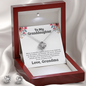 To My Granddaughter — Believe In Yourself | 14k White Gold Necklace and Earring Set