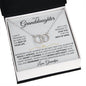 To My Granddaughter Necklace (Love, Grandpa) - Promise To Love You, Gold & Stainless Steel Necklace